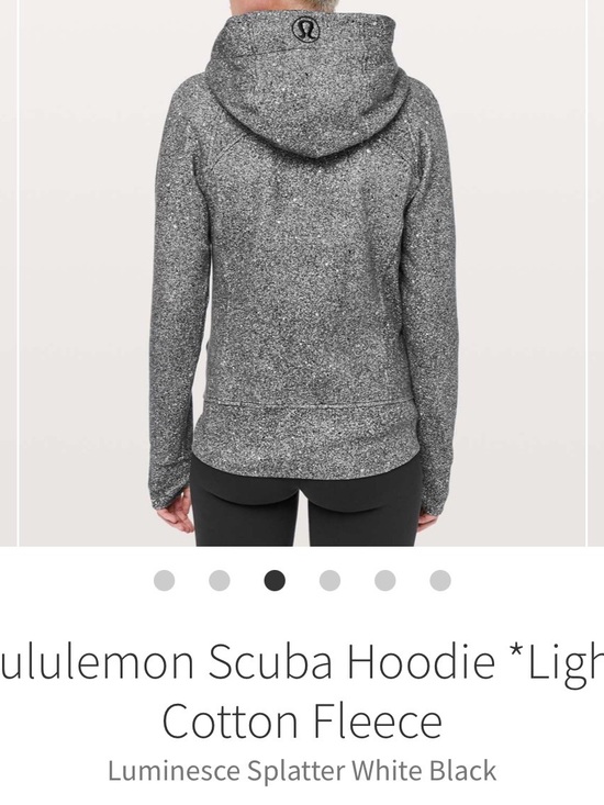 lululemon athletica Tops - Lululemon Scuba *Light* Luminous Splatter white & Speckle zip hoodie
